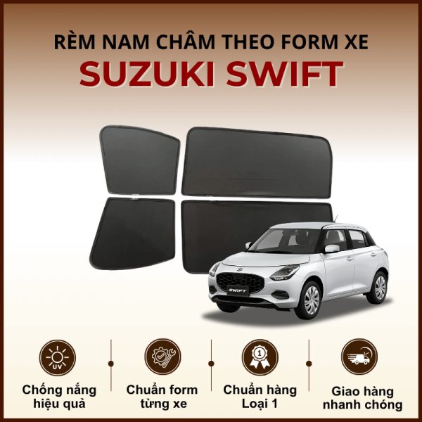 Rèm che nắng nam châm ô tô Suzuki Swift cao cấp
