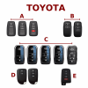 Bảng mẫu chìa khóa ô tô Toyota