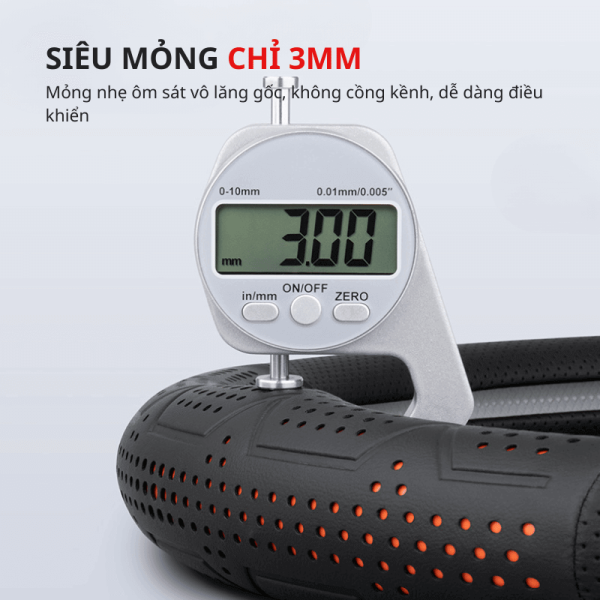 Bọc vô lăng ô tô chất liệu sợi Carbon cao cấp