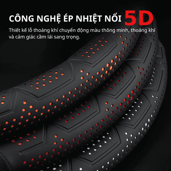 Bọc vô lăng ô tô chất liệu sợi Carbon cao cấp
