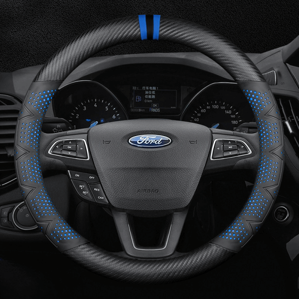 Bọc vô lăng xe Ford sợi Carbon cao cấp in 3D thời thượng