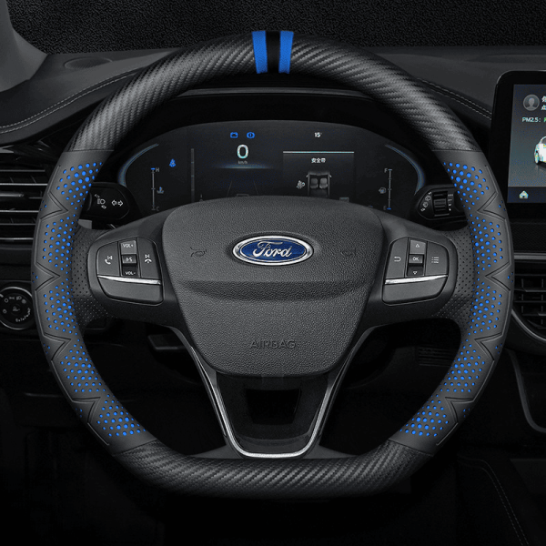 Bọc vô lăng xe Ford sợi Carbon cao cấp in 3D thời thượng