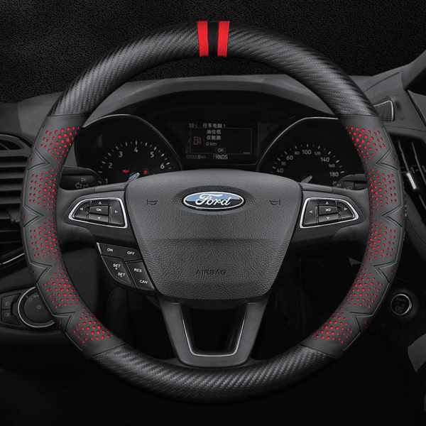 Bọc vô lăng xe Ford sợi Carbon cao cấp in 3D thời thượng