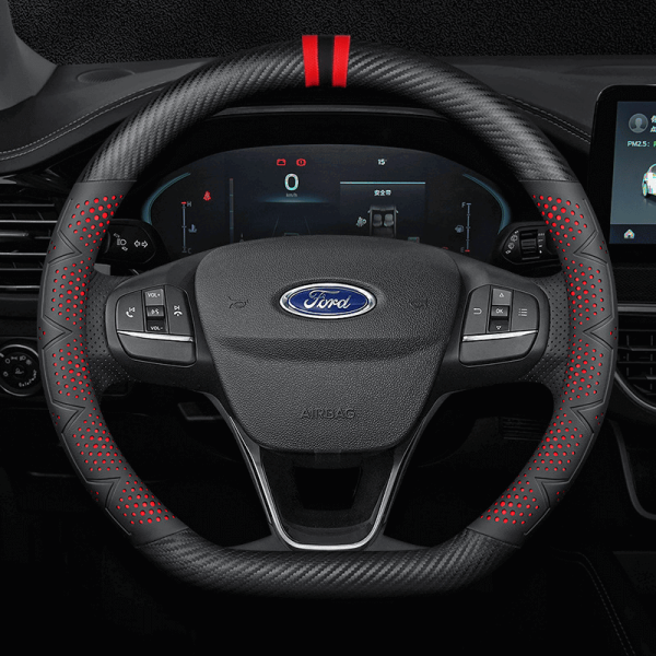 Bọc vô lăng xe Ford sợi Carbon cao cấp in 3D thời thượng
