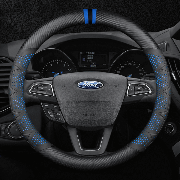 Bọc vô lăng xe Ford sợi Carbon cao cấp in 3D thời thượng