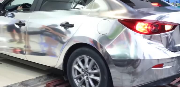 Decal dán xe ô tô Chrome