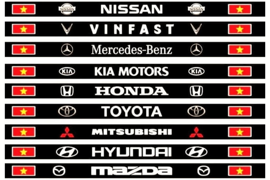 Các mẫu cờ ép biển số, bọc biển số ô tô tại Phụ kiện xe VIP