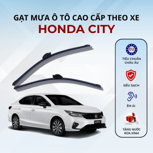 Gạt mưa Honda City cao cấp, kích thước gạt mưa xe Honda City đúng chuẩn