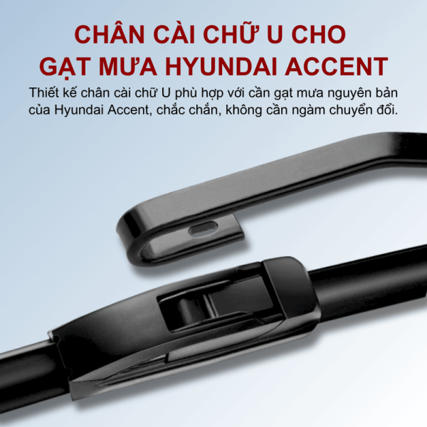 Gạt mưa xe Hyundai Accent cao cấp, bảng giá và kích thước gạt mưa Hyundai Accent