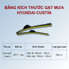 Gạt mưa xe Hyundai Custin chính hãng siêu sạch siêu êm