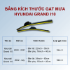 Gạt mưa xe Hyundai Grand I10 chính hãng siêu sạch siêu êm