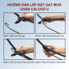 Hướng dẫn lắp đặt gạt mưa ô tô loại chân cài chữ U