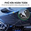 Ô dù che nắng kính lái ô tô phủ bạc cao cấp kiểu dây rút