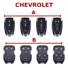 Bảng mẫu chìa khóa ô tô Chevrolet