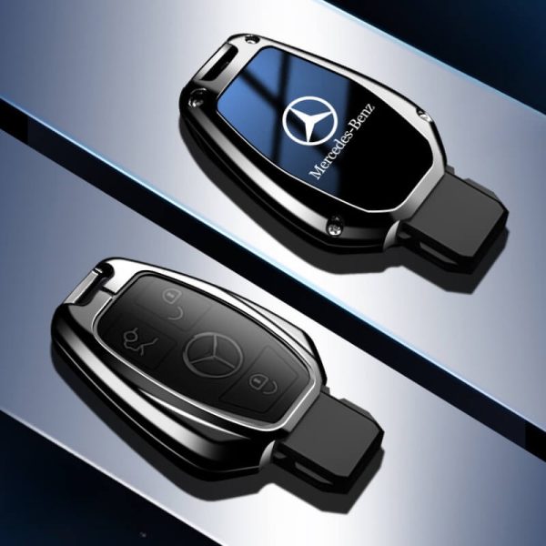Ốp kim loại bọc chìa khoá ô tô Mercedes sang trọng