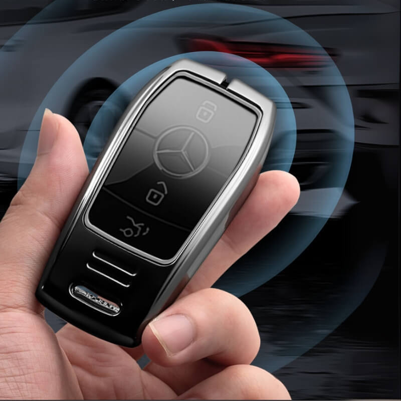 Ốp kim loại bọc chìa khoá ô tô Mercedes sang trọng