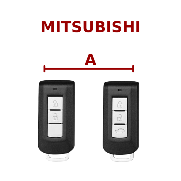 Bảng mẫu chìa khóa ô tô Mitsubishi