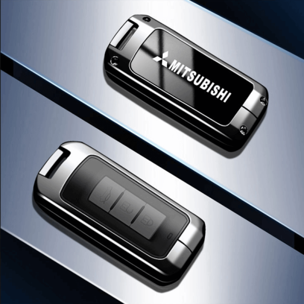 Ốp kim loại bọc chìa khóa ô tô Mitsubishi sang trọng
