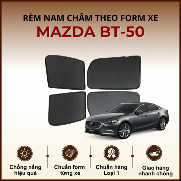 Rèm che nắng nam châm ô tô Mazda BT-50 cao cấp