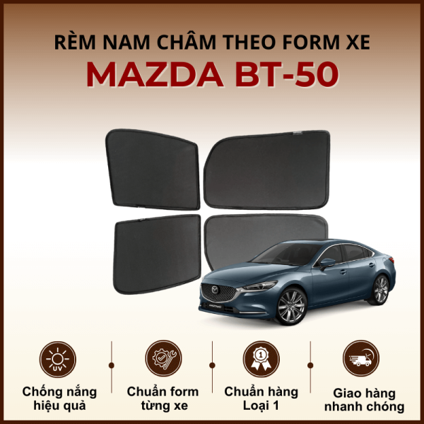 Rèm che nắng nam châm ô tô Mazda BT-50 cao cấp