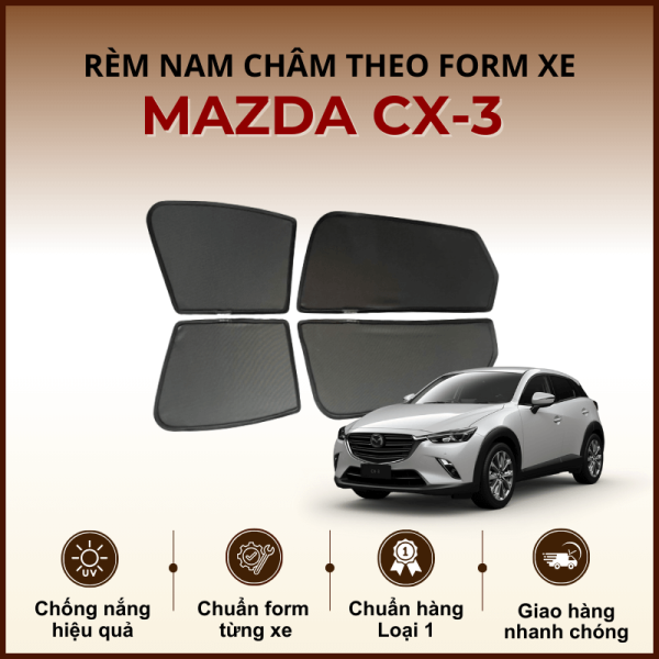 Rèm che nắng nam châm ô tô Mazda CX-3 cao cấp