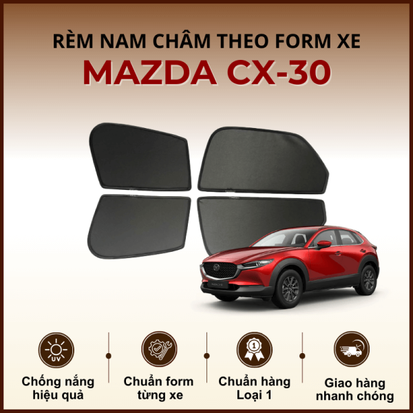 Rèm che nắng nam châm ô tô Mazda CX-30 cao cấp