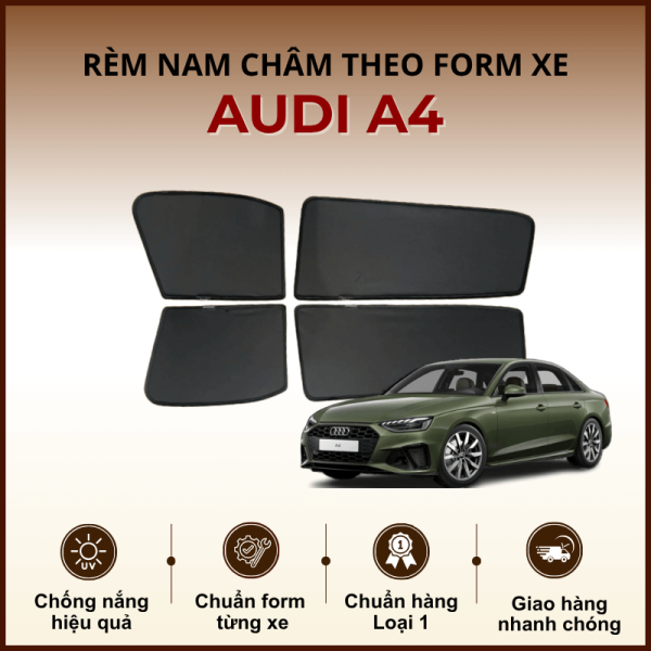 Rèm che nắng nam châm ô tô Audi A4 cao cấp