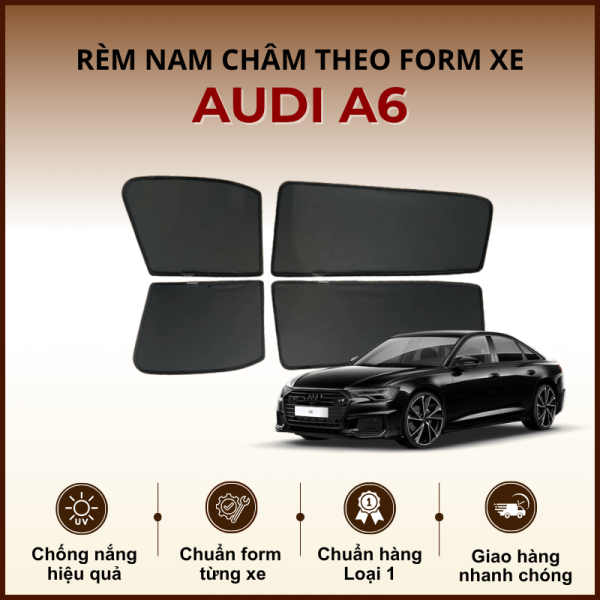 Rèm che nắng nam châm ô tô Audi A6 cao cấp