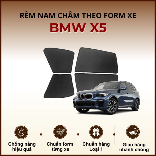 Rèm che nắng nam châm ô tô BMW X5 cao cấp