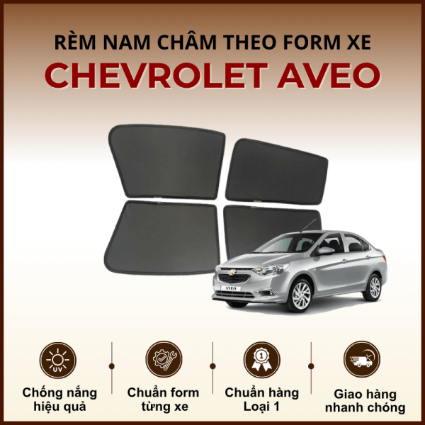 Rèm che nắng nam châm ô tô Chevrolet Aveo cao cấp