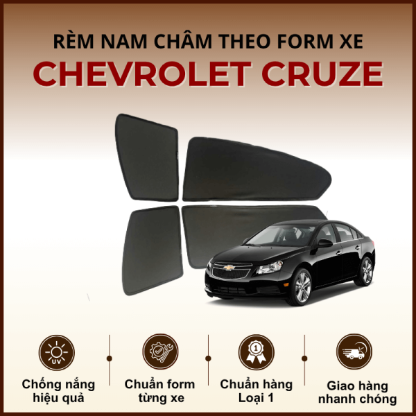 Rèm che nắng nam châm ô tô Chevrolet Cruze cao cấp