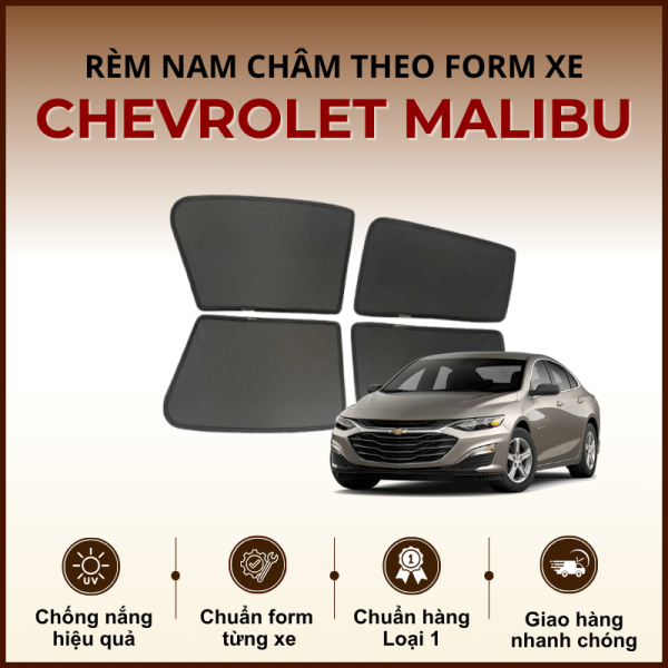 Rèm che nắng nam châm ô tô Chevrolet Malibu cao cấp