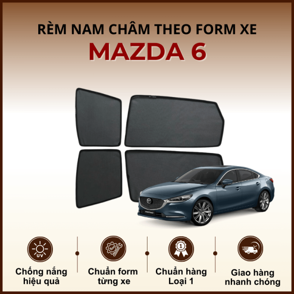 Rèm che nắng nam châm ô tô Mazda 6 cao cấp