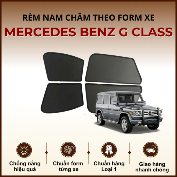 Rèm che nắng nam châm ô tô Mercedes Benz G Class cao cấp