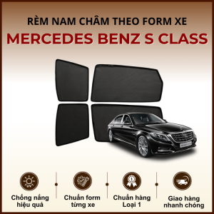 Rèm che nắng nam châm ô tô Mercedes Benz S Class cao cấp