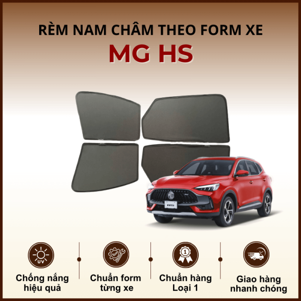 Rèm che nắng nam châm ô tô MG HS cao cấp