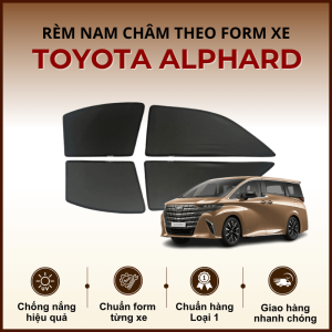 Rèm che nắng nam châm ô tô Toyota Alphard cao cấp