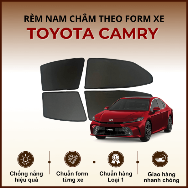 Rèm che nắng nam châm ô tô Toyota Camry cao cấp