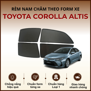 Rèm che nắng nam châm ô tô Toyota Corolla Altis cao cấp