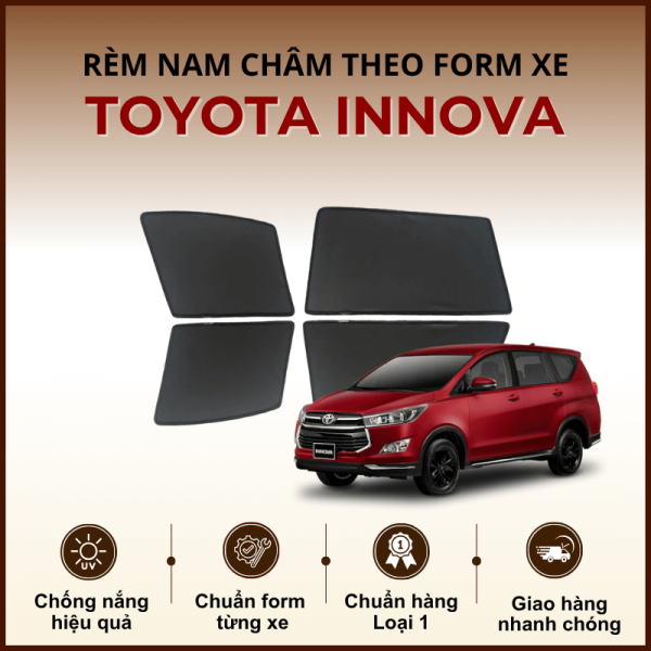 Rèm che nắng nam châm ô tô Toyota Innova cao cấp