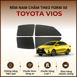 Rèm che nắng nam châm ô tô Toyota Vios cao cấp