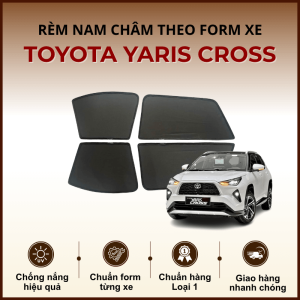 Rèm che nắng nam châm ô tô Toyota Yaris Cross cao cấp