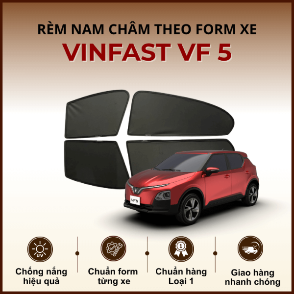 Rèm che nắng nam châm ô tô Vinfast VF 5 cao cấp