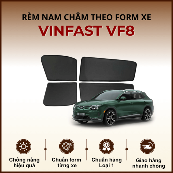 Rèm che nắng nam châm ô tô Vinfast VF8 cao cấp