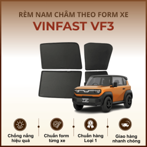 Rèm che nắng nam châm ô tô VinFast VF3 cao cấp
