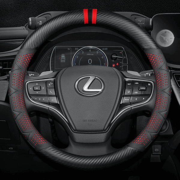 Bọc vô lăng ô tô Lexus chất liệu sợi Carbon cao cấp thể thao