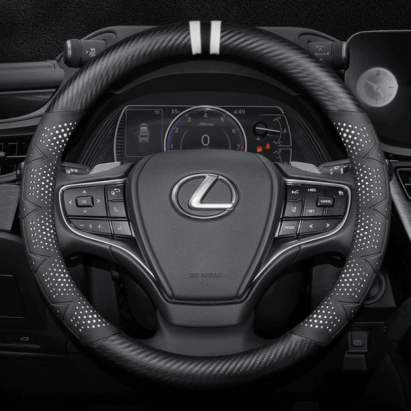 Bọc vô lăng ô tô Lexus chất liệu sợi Carbon cao cấp thể thao