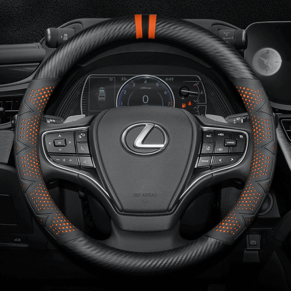 Bọc vô lăng ô tô Lexus chất liệu sợi Carbon cao cấp thể thao