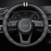 Bọc vô lăng xe Audi chất liệu Carbon thể thao, hiện đại