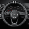 Bọc vô lăng xe Audi chất liệu Carbon thể thao, hiện đại
